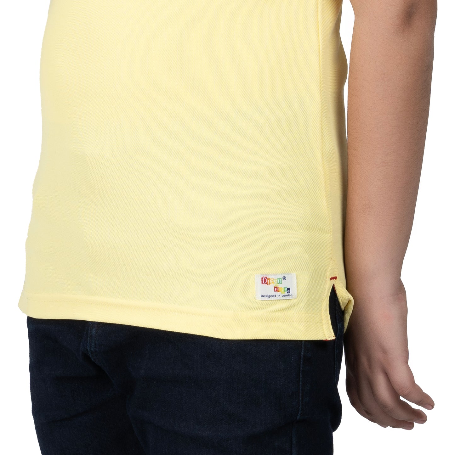 Boys Yellow Polo T-Shirt | Lightweight Poly Cotton for Kids