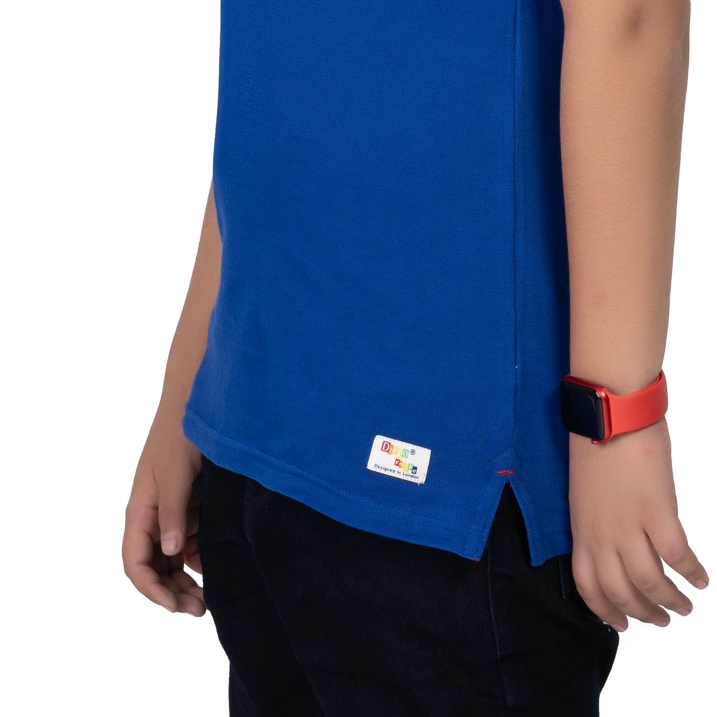 Boys Blue Polo T-Shirt with Lion Print | Casual Wear (2–16 Years)