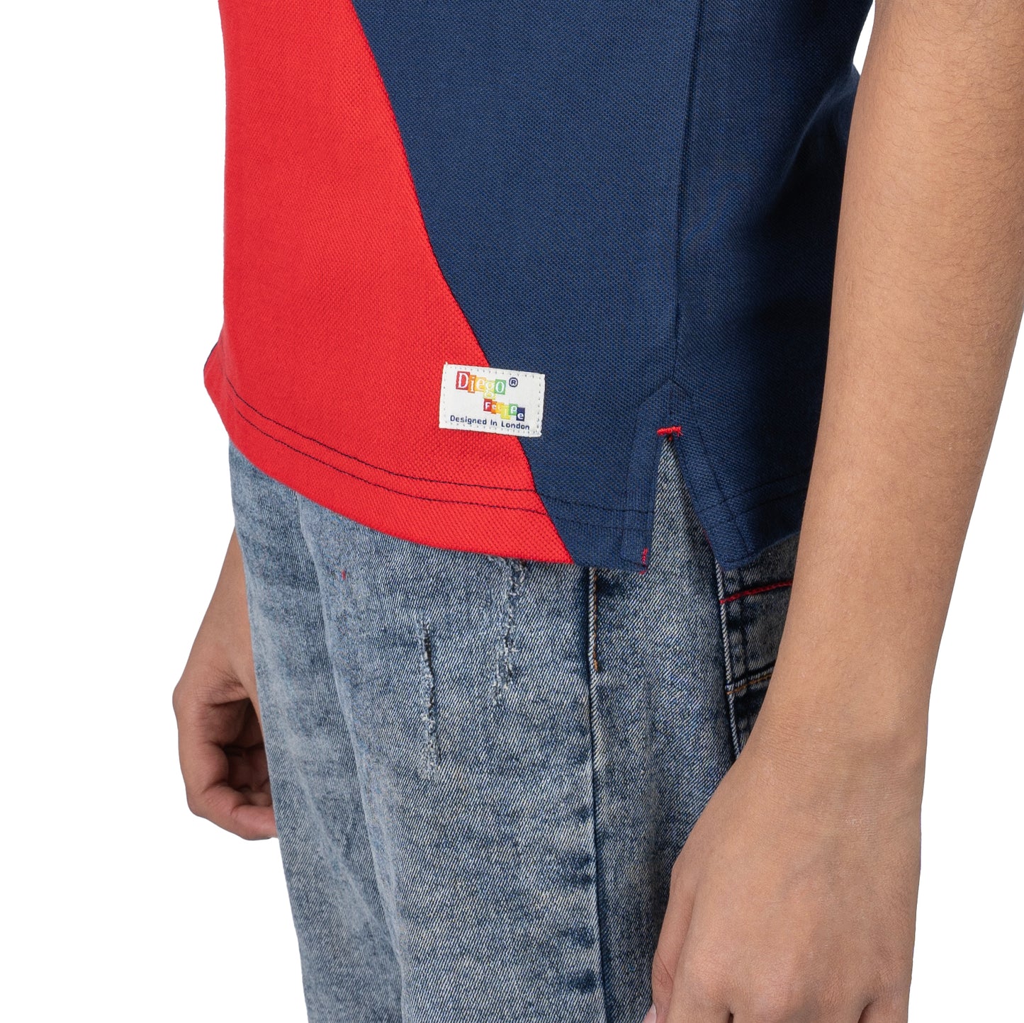 Boys Navy Red Polo T-Shirt | Stylish Kids Casual Wear (2–16 Years)