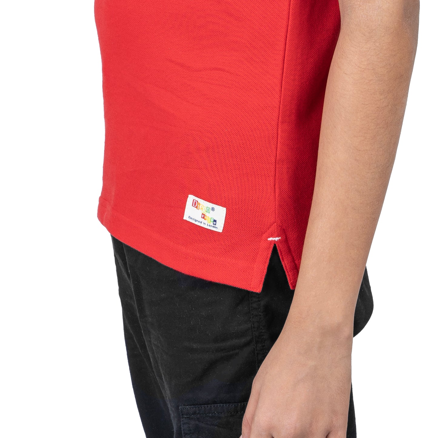 Boys Red Polo T-Shirt | Classic Casual Wear for Kids (2–16 Years)